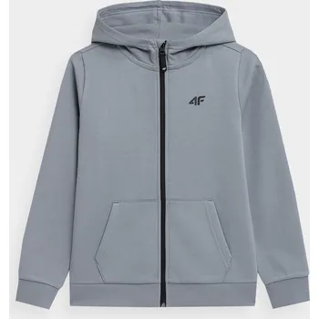 Chlapecká mikina 4F 4FJAW23TSWSM627 LIGHT BLUE Dětská mikina EU 122
