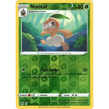 Sběratelská karetní hra Pokémon karta Nuzleaf 012/196 Reverse Holo - Lost Origin