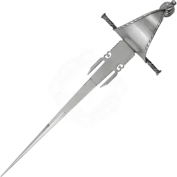 Replika zbraně Krutský Španělská levoruční dýka s lamači čepelí, 16. století