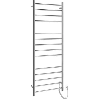Bojler SAPHO REDONDO elektrický sušák ručníků, kulatý, 600x1500 mm, 130 W, nerez lesk