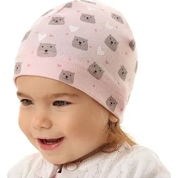 Kojenecká čepice saporka čepička pro miminko holčičku Marika MWJ-3254 velikost 42