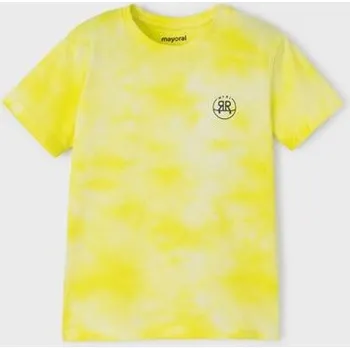 Chlapecké tričko batikované dětské triko žluté Mayoral 3013-83 velikost 122