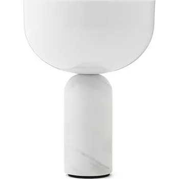 Lampička Přenosná stolní lampa New Works Kizu Portable bílý žíhaný mramor
