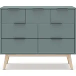 Komoda šedozelená 120x83x40 cm Pisco – Marckeric ID_1552026