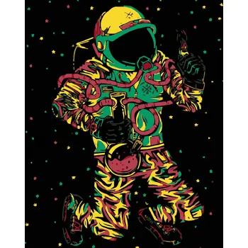 Hračka Diamondi Diamantové malování - CESTA KE HVĚZDÁM Rozměr: 40x50 cm, Rámování: vypnuté plátno na rám