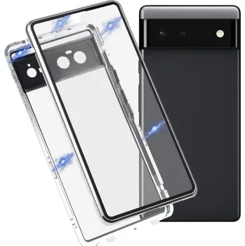 Pouzdro na mobilní telefon VSECHNONAMOBIL 38214 Magnetický kryt 360 pro Google Pixel 6 stříbrný