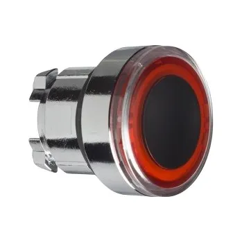 vypínač SCHN ZB4BW943 Ovládací hlavice stiskací prosvětlená, lícující s kroužkem - rudá