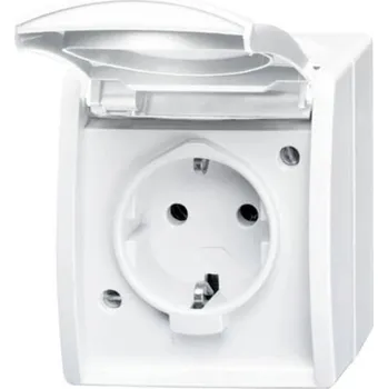 Elektrická zásuvka ABB 2CKA002083A0831 zásuvka s ochranným kontaktem IP44 bílá, čistě bílá (RAL 9010)