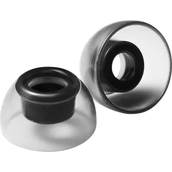 Sluchátka AZLA SednaEarfit Crystal TWS (SSS/SS/S) do uší náhradní gumové násadky 3 pár černá, transparentní