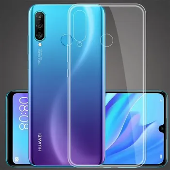 Pouzdro na mobilní telefon Silikonový obal pro Huawei P30 Lite - průhledný