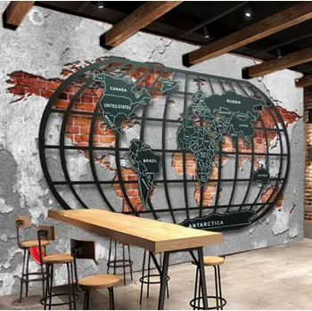 Fototapeta Solution Media 3D tapeta - Plastická mapa světa MU3065 6 - Samolepící tapeta - 380-450g/m2