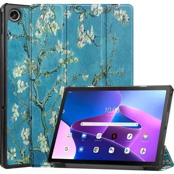 Pouzdro na tablet VSECHNONAMOBIL 42669 ART Zaklápěcí obal pro Lenovo Tab M10 Plus 3. generace APRICOT BLOSSOM