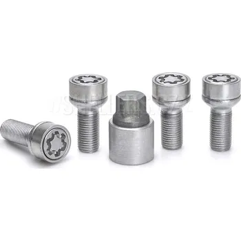 Autodoplněk Pojistné bezpečnostní šrouby M14x1,5x27 kulová R14, klíč 17, SICUSTAR VN527R14, Mercedes