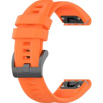 VSECHNONAMOBIL 51063 SILICONE Řemínek pro Garmin Fenix 7S Solar oranžový