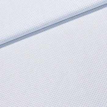 Bavlněné plátno Jolana JO008/09 světle modrý puntík na bílé, š.150cm (látka v metráži)
