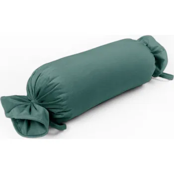 Dekorativní polštářek Sametový polštář válec bonbon Velvet Premium SVP-022 Ledově zelený 15x40 cm