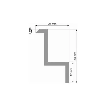 Stavební profil Příchytka Solar- "Z" 40mm, tyč