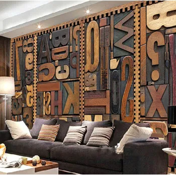 Fototapeta Solution Media 3D tapeta - Mozaiková abeceda MU78 4 - Slámová textura - Vliesová tapeta - 300g/m2