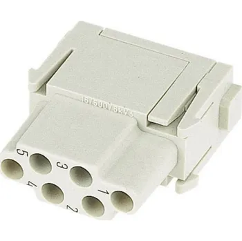 Elektrická zásuvka HARTING Han® E module 09140063101 konektorová vložka, zásuvka, seria Han® C-Modul, 1 ks