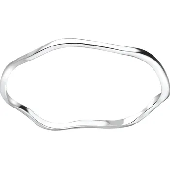 Prsten Stříbrný vlnitý prstýnek Velikost: 6/52 Ag 925/1000