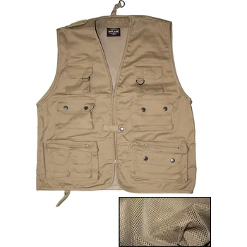 Vesta JAGD se síťkou na lov nebo rybaření - khaki, S