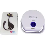 Cat & Hound Cat doorbell domovní zvonek pro kočky a psy bílá 1 ks