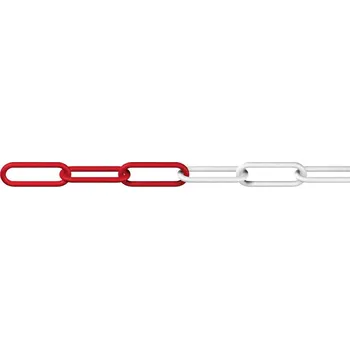 Tažné lano dörner + helmer 138103 řetěz zákazu vstupu červená, bílá 25 m