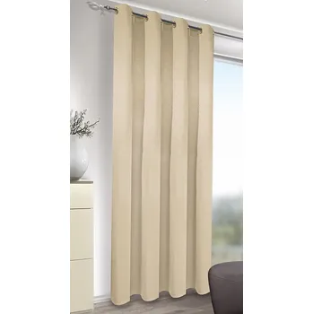 Závěs ALBANI dekorační závěs LEATHER šampaň 135 x 245 cm