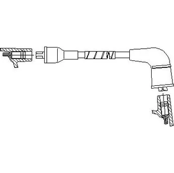 Zapalovací kabel zapalovací kabel, , 3371075F00, BREMI, 6A67E40