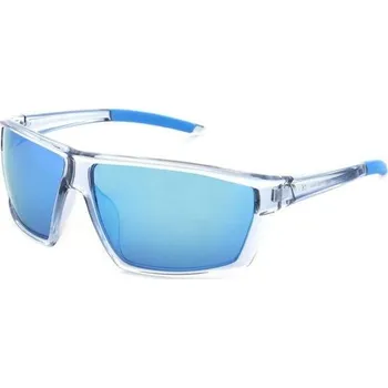 Sluneční brýle HIS 37104 modrá lesk čirá, čočka modrá zrcadlo polarizovaná 1