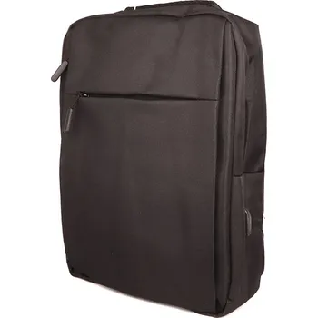 Městský batoh Černý batoh Minissimi na notebook, formát A4 s USB, kabinové zavazadlo