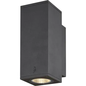 Venkovní osvětlení BIG WHITE ENOLA SQUARE UP/DOWN S Outdoor, nástěnné LED svítidlo, antracitové 1003418