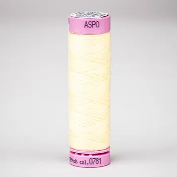Nit Univerzální šicí nit Amann ASPO 120 polyesterová, vanilková žlutá 0781, návin 100m