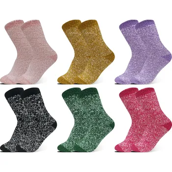 Dámské termo ponožky LOOKEN Dámské chlupaté termoponožky ZWD-2308 6 párů Velikost: 35-38