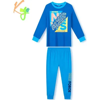 Chlapecké pyžamo Chlapecké pyžamo KUGO MP3782, modrá