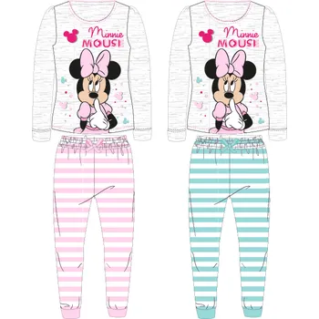 Minnie - licence Dívčí pyžamo - Minnie Mouse 52045948, šedá / mentolový proužek Barva: Šedá, Velikost: 110