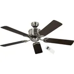 CasaFan Eco Elements stropní ventilátor 23 W (Ø x v) 132 cm x 285 mm chrom (kartáčovaný) s dálkovým ovládáním