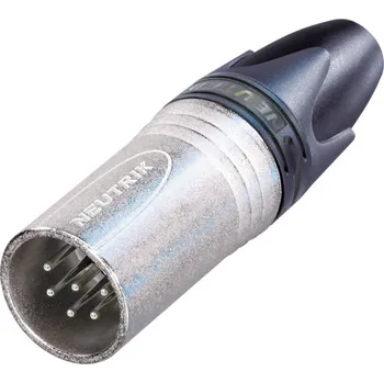 Elektronická součástka Neutrik NC6MXX XLR konektor zástrčka, rovná Pólů: 6 stříbrná 1 ks