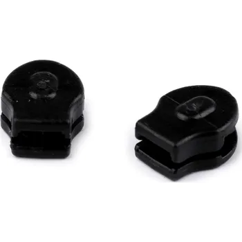 Zip Jezdec ke spirálovému zipu POL 3 mm, 090690 černý, plastový, bez aretace / bez táhla