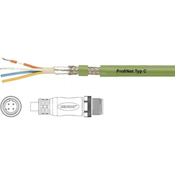 Helukabel PROFInet C PUR CMX M12 D připojovací kabel pro senzory - aktory, 806481, piny: 4, 0.50 m, 1 ks