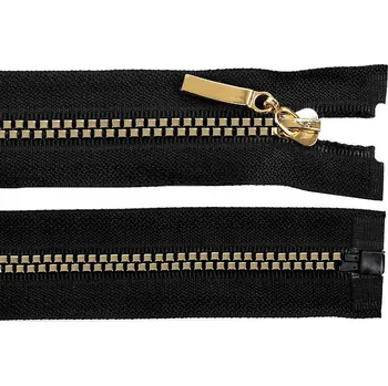 Zip Kostěný zip No 5 délka 80 cm čtvercové zuby