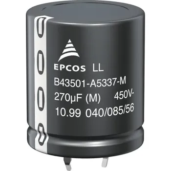 Kondenzátor TDK B43501-A5476-M elektrolytický kondenzátor Snap In 10 mm 47 µF 450 V/DC 20 % (Ø x v) 22 mm x 25 mm 1 ks