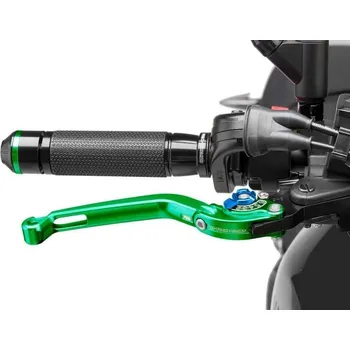Páčka brzdy bez adaptéru PUIG 160VA skládací zelená/modrá