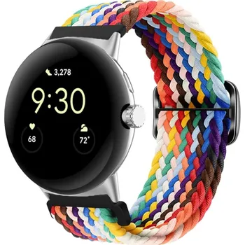 VSECHNONAMOBIL 60560 BRAIDED Nylonový řemínek pro Google Pixel Watch / Pixel Watch 2 RAINBOW