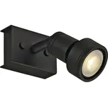 BIG WHITE PURI 1, nástěnné a stropní svítidlo, jedna žárovka, QPAR51, černé matné, max. 50 W, s dekoračním kroužkem 147360