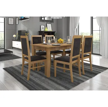 Jídelní set Nábytek PEGAS s.r.o. Sada stůl s židlemi RODOS 25 Craft Gold