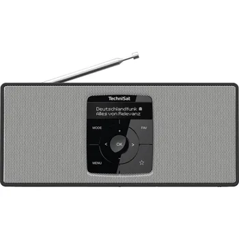 Radiopřijímač TechniSat DIGITRADIO 2 S 0002/3911 kapesní rádio, DAB+, FM, Bluetooth, funkce alarmu, s akumulátorem, černá, bílá