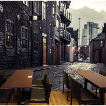 Tapeta Solution Media 3D tapeta - Dlážděná ulice MU45 1 - Voděodolné plátno - Textilní tapeta omyvatelná - 250g/m2