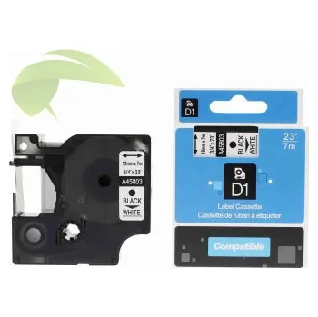 Pásek do tiskárny TONERSYP páska pro Dymo 45803 / S0720830, 19mm x 7m, černý tisk / bílý podklad