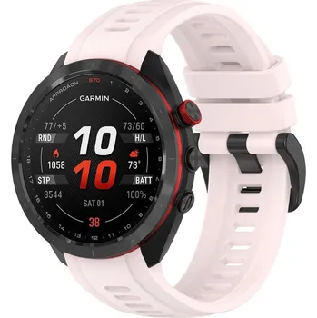 VSECHNONAMOBIL 63153 SILICONE Řemínek pro Garmin Approach S70 - 47mm růžový